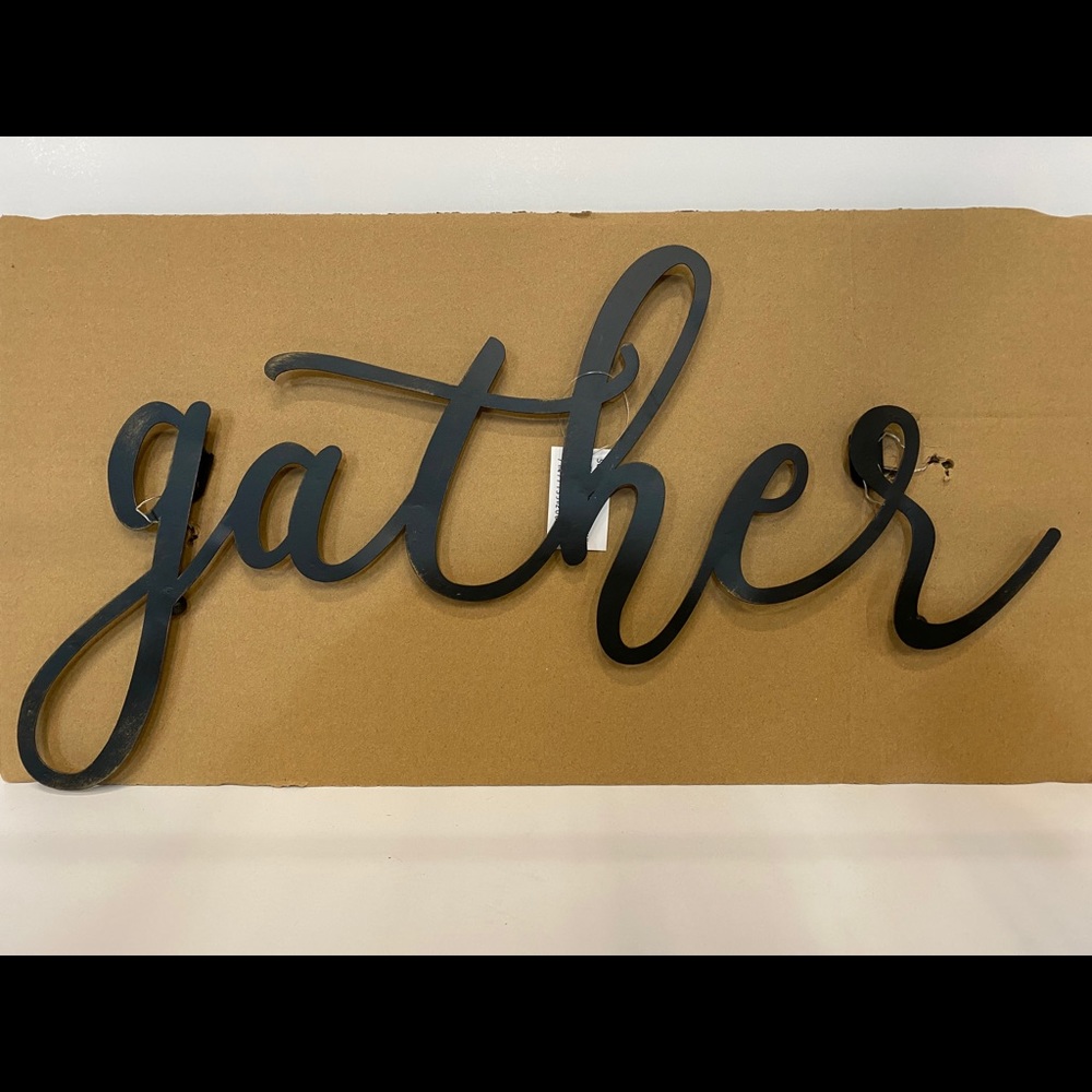 Distressed Gather Sign - Picture 4 of 4
